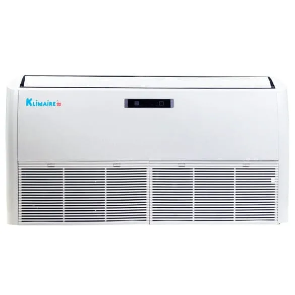 36,000 BTU Klimaire Decorative Ductless Floor/Ceiling Fan Coil Unit with 36,000 BTU 16 SEER Air Conditioner