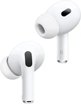 Airpods Pro 2 Wireless Earbuds, Bluetooth Headphones, Active Noise Cancellation, Transparency, Personalized Spatial Audio, High-Fidelity Sound, H2 Chip, USB-C Charging