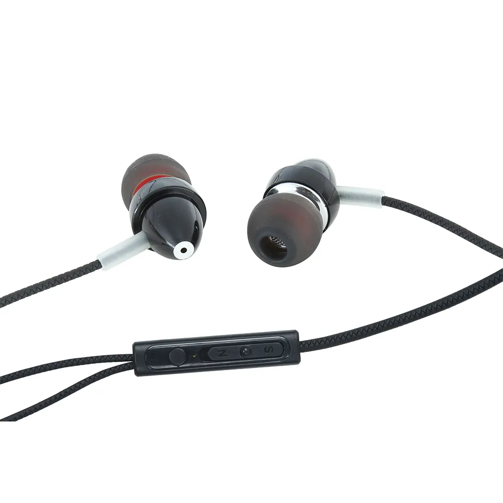 AXL AEP05 Wired Earphones with Mic, Noise Cancellation, HD Sound and Compatibility with All Devices (Black)