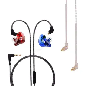 BASN Bsinger LUX In Ear Monitor Headphones(Red-Blue)