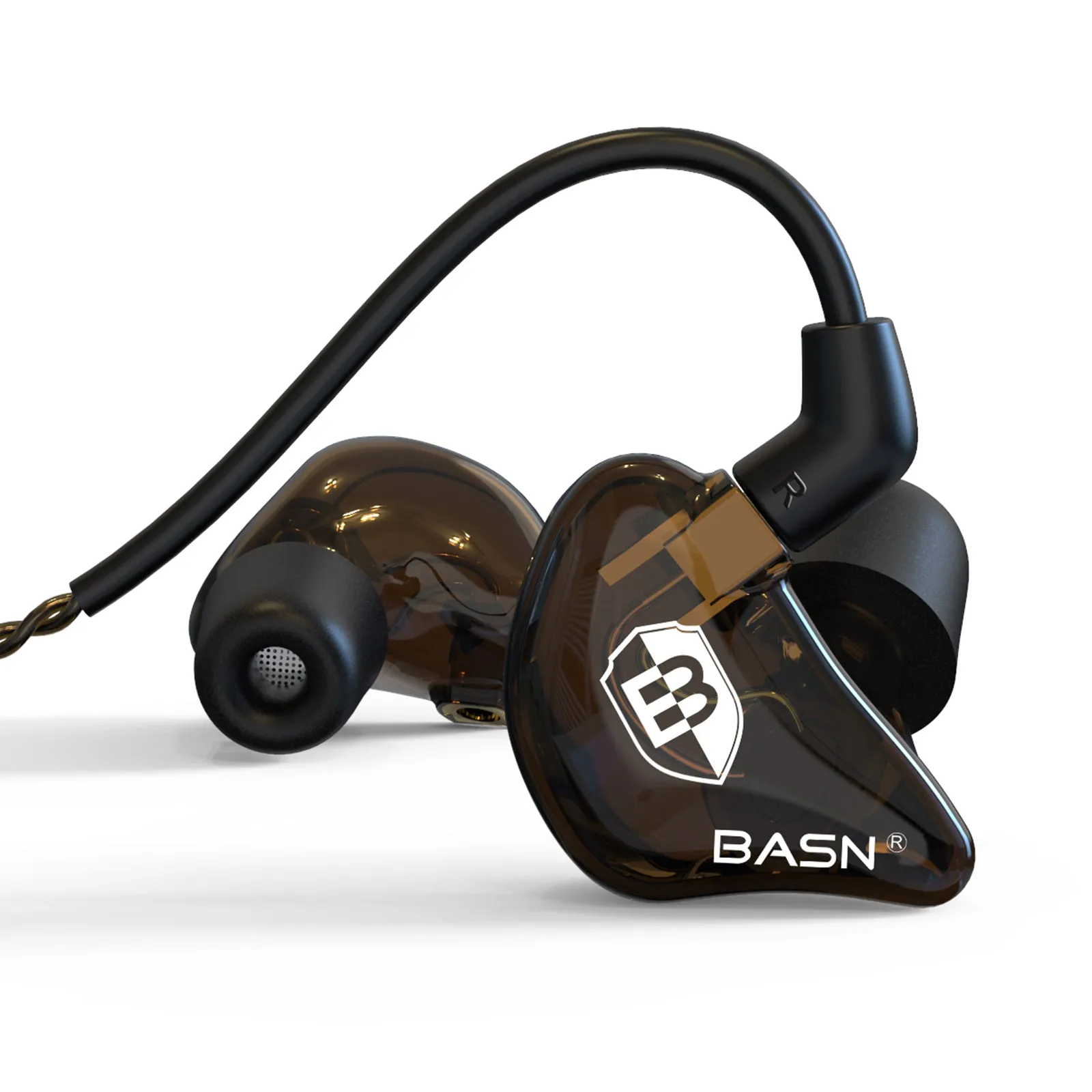 BASN Bsinger Pro-SPM In Ear Monitor Headphones (Brown)