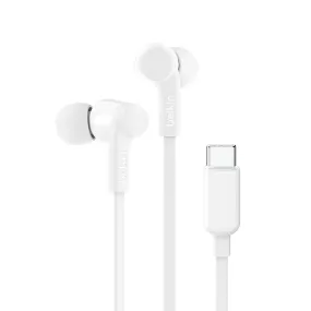 Belkin Wired in Ear Headphone with Mic (White)