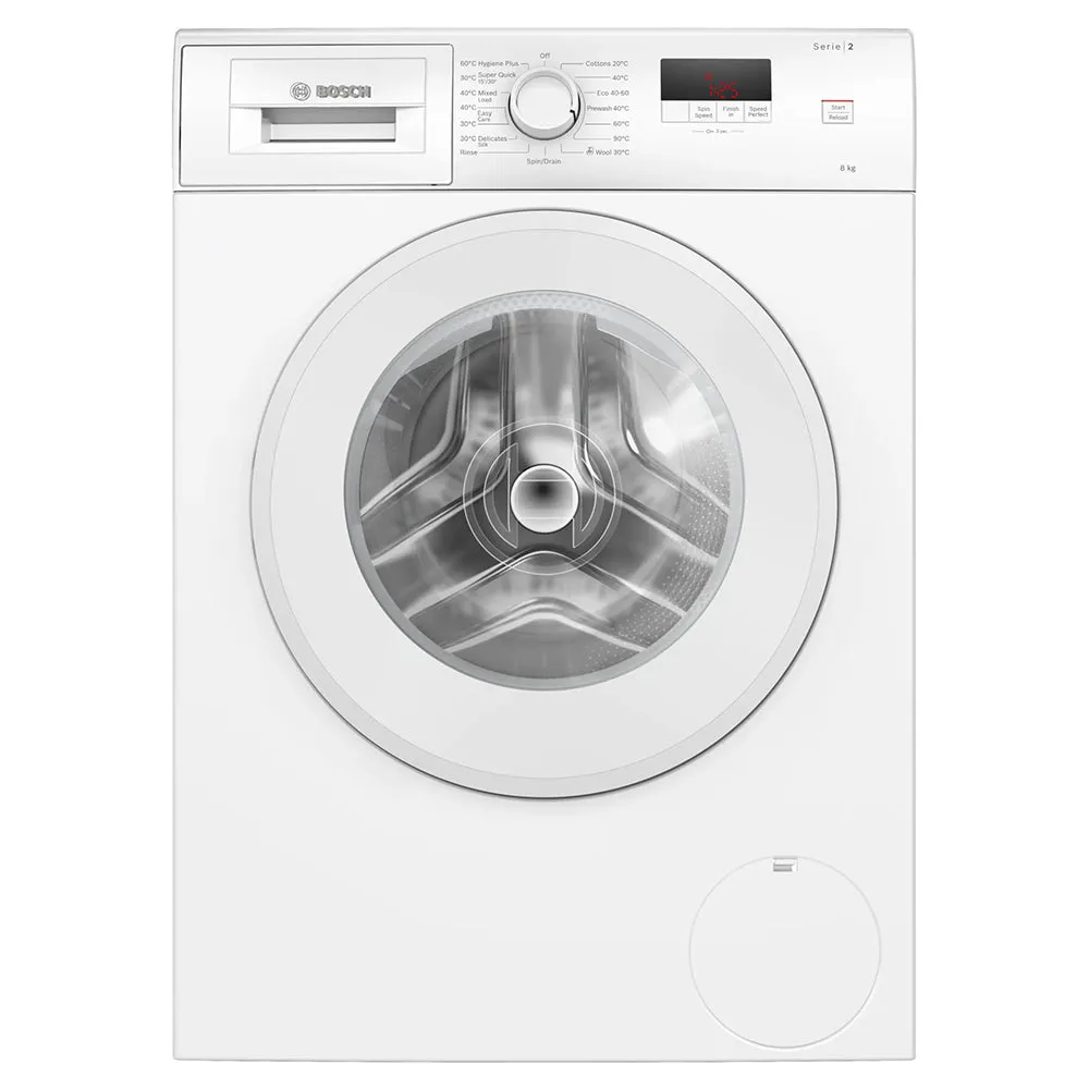 Bosch Series 2 8KG Freestanding 1400 RPM Washing Machine - White | WGE03408GB