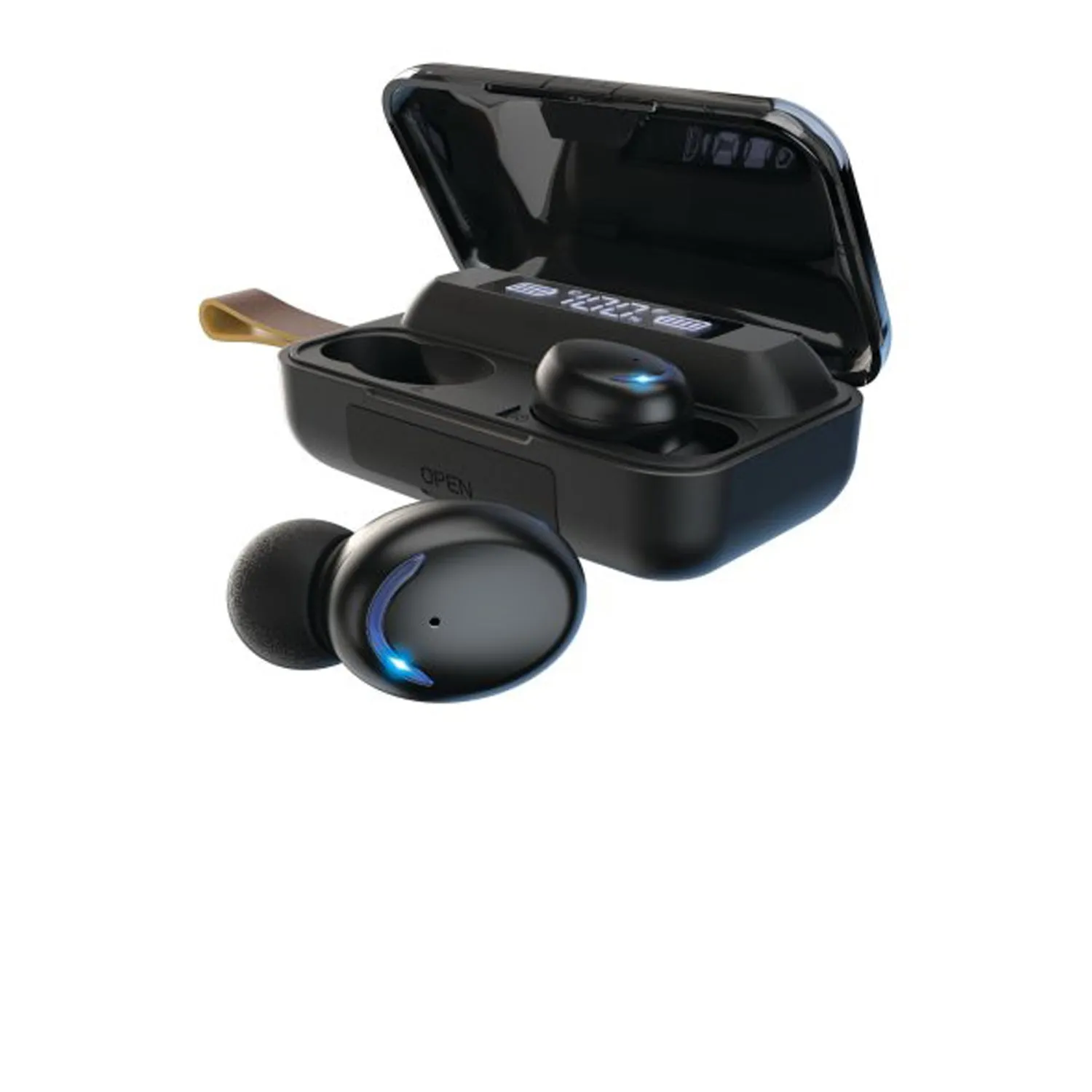 Brookstone Noise Isolation Touchpower TWS Earbuds & Charging Case