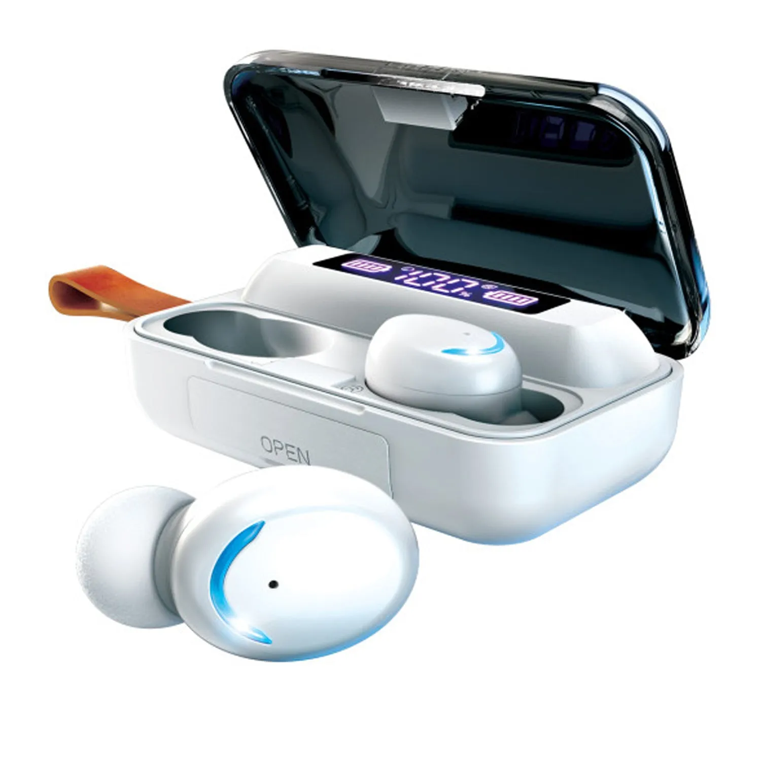 Brookstone Noise Isolation Touchpower TWS Earbuds & Charging Case