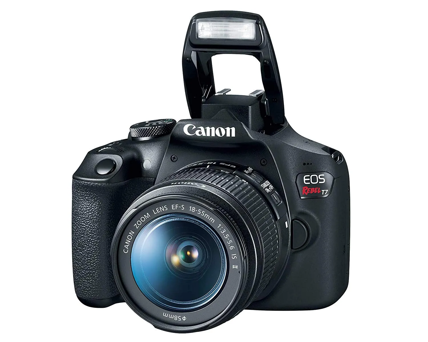 Canon EOS Rebel T7 24.1MP Digital SLR Camera with EF-S 18-55 IS II Lens