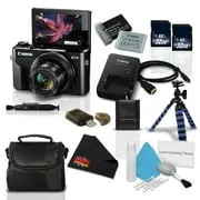 Canon PowerShot G7 X Mark II w/Accessories Bundle- Digital Camera w/1 Inch CMOS Sensor Tilt LCD Screen Touchscreen Acces