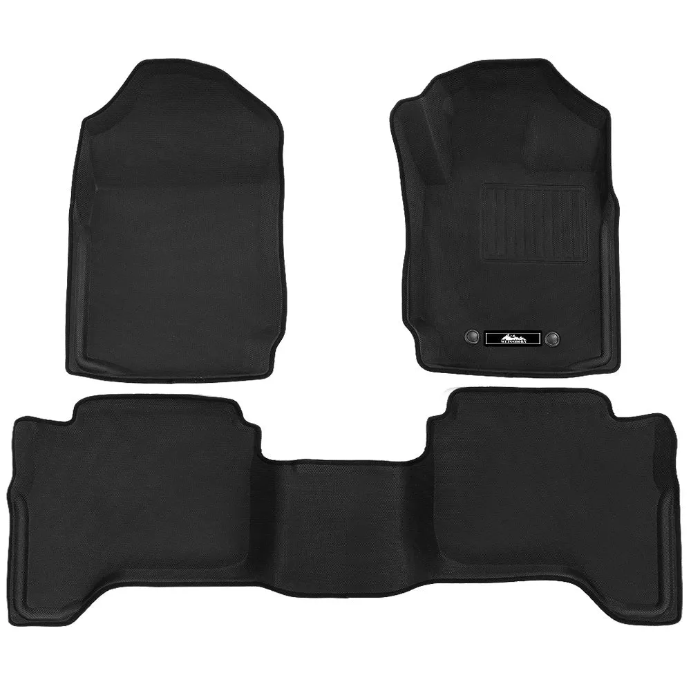 Custom Fit 3D Car Floor Mats for Ford Ranger 2011-2022 Weisshorn