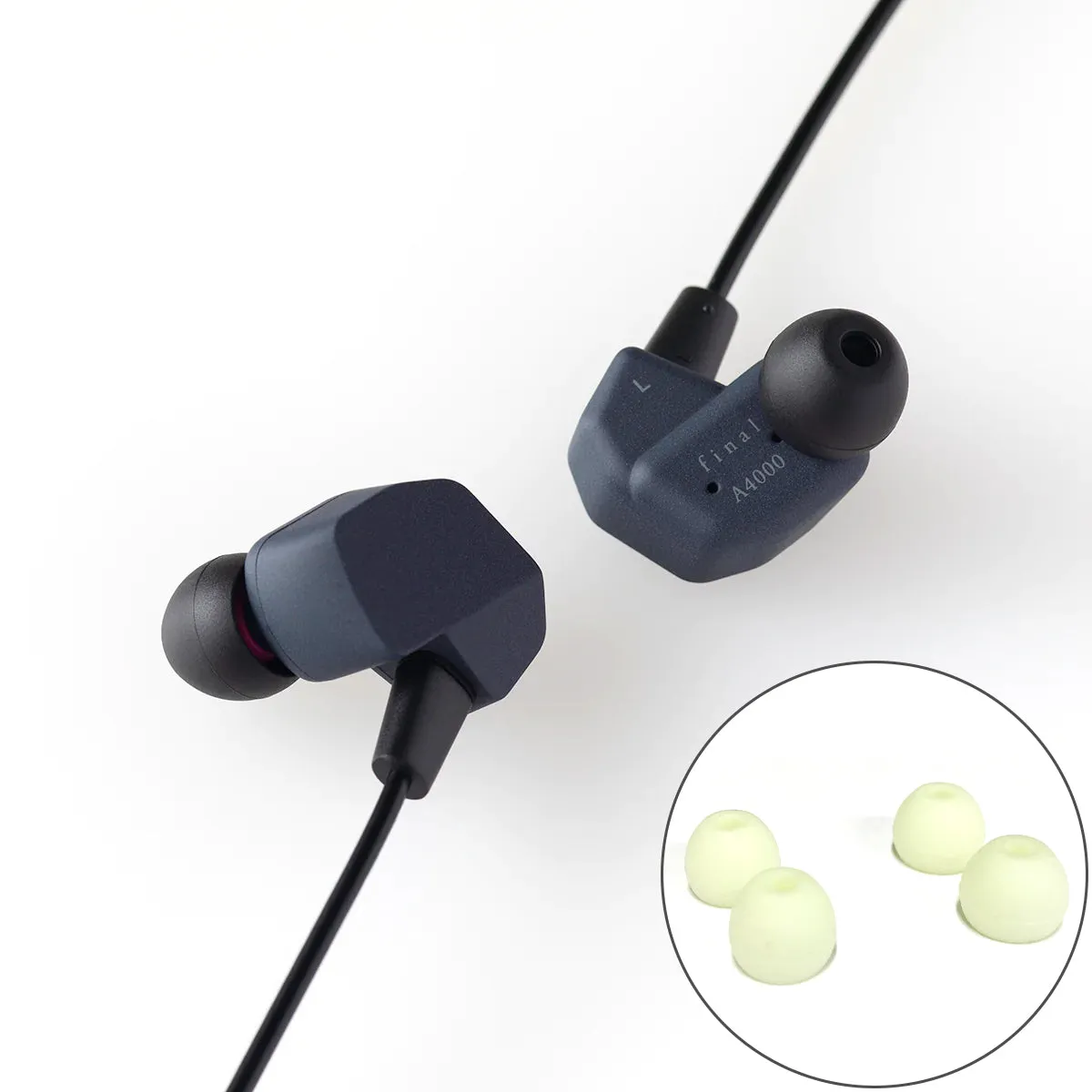 Final Audio A4000 Earphones ( free Glow-in-the-Dark tips)