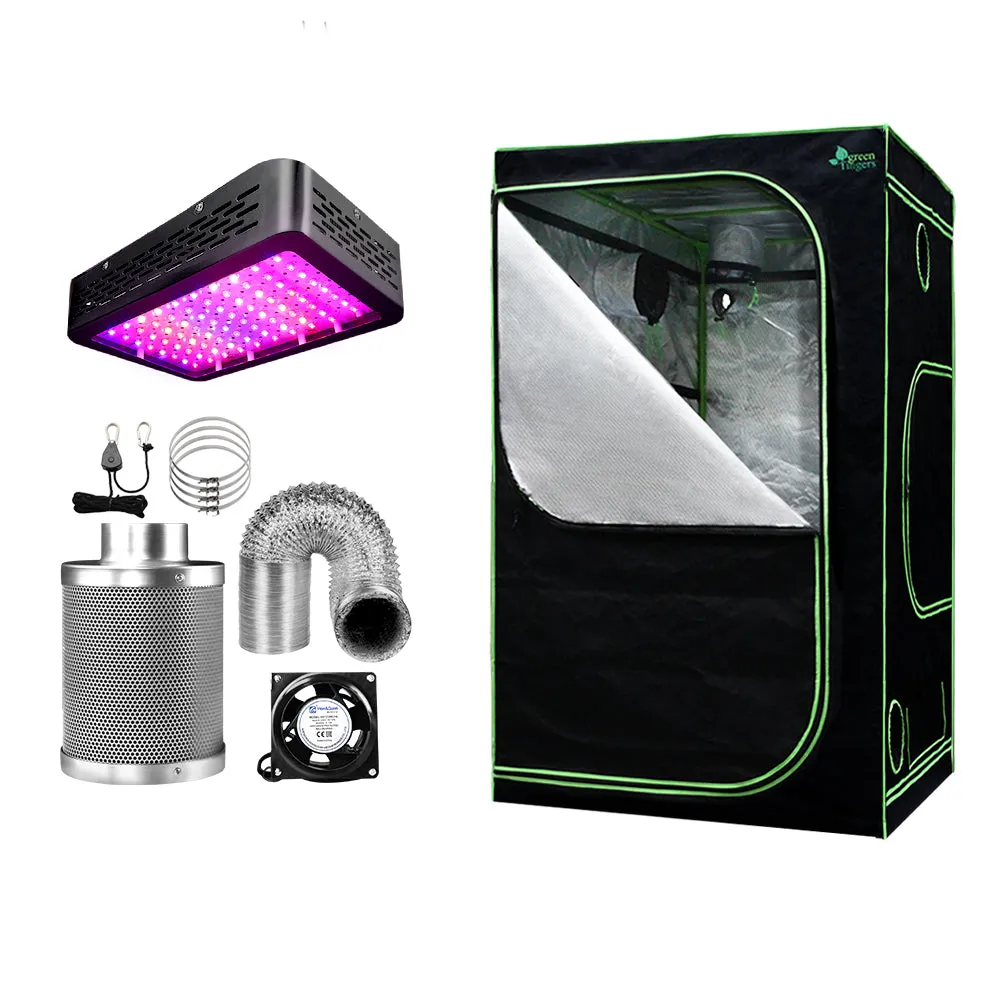 Full Spectrum LED Grow Tent Kit 120x120x200CM 1000W | Greenfingers