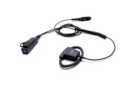 Impact Platinum Series 1-Wire Surveillance Kit for Two-Way Radio with Adjustable D-Shaped Ear Hanger I5-P1W-D1