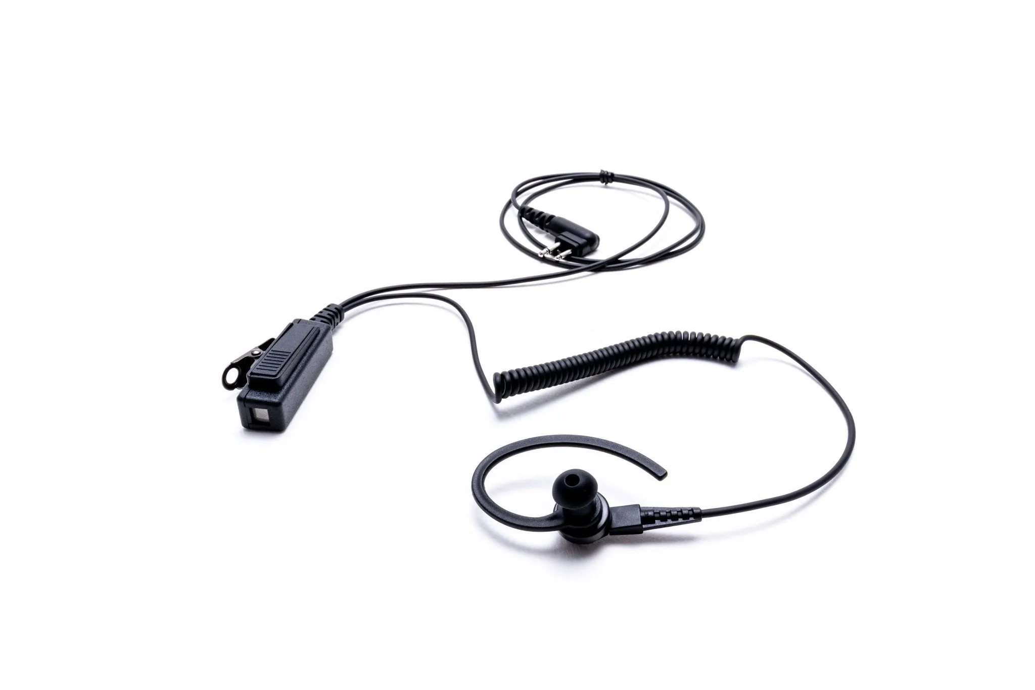 Impact Platinum Series 1-Wire Surveillance Kit for Two-Way Radio with Ear Hook w/ In-Ear Bud HYT3-P1W-EH1