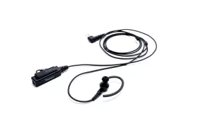 Impact Platinum Series 2-Wire Surveillance Kit for Two-Way Radio with Ear Hook w/ In-Ear Bud K1-P2W-EH4