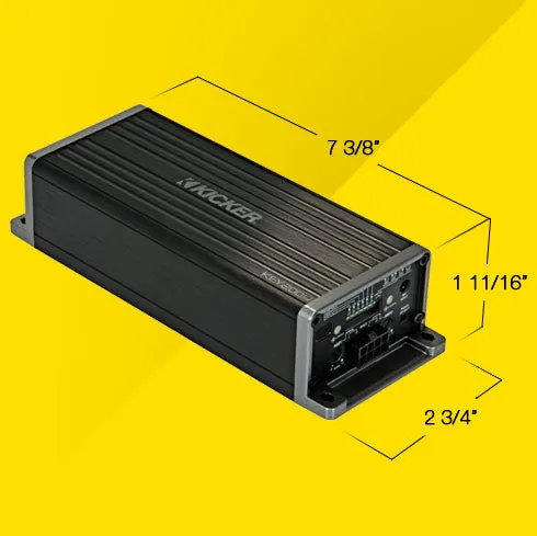 Kicker KEY200.4 Smart 4-Ch. Amplifier (auto-EQ/processor)