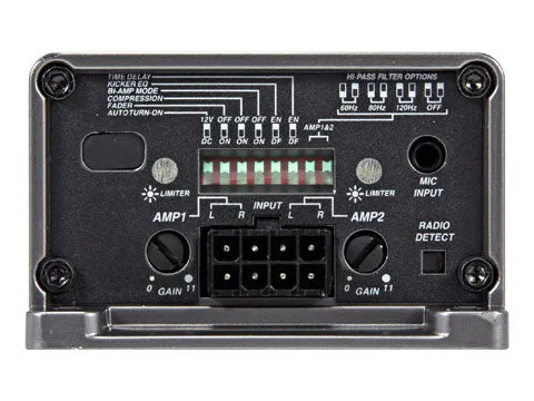 Kicker KEY200.4 Smart 4-Ch. Amplifier (auto-EQ/processor)