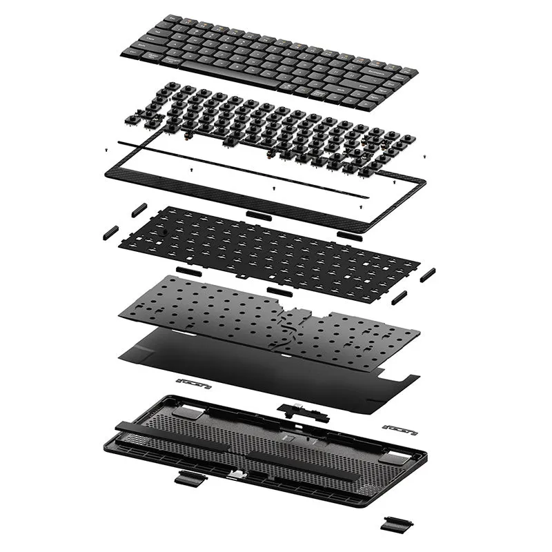 Lofree Edge Low Profile Carbon Fiber & Mg Alloy Mechanical Keyboard The Lightest