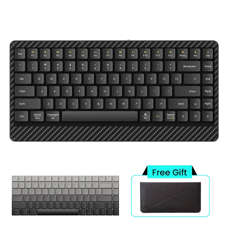 Lofree Edge Low Profile Carbon Fiber & Mg Alloy Mechanical Keyboard The Lightest