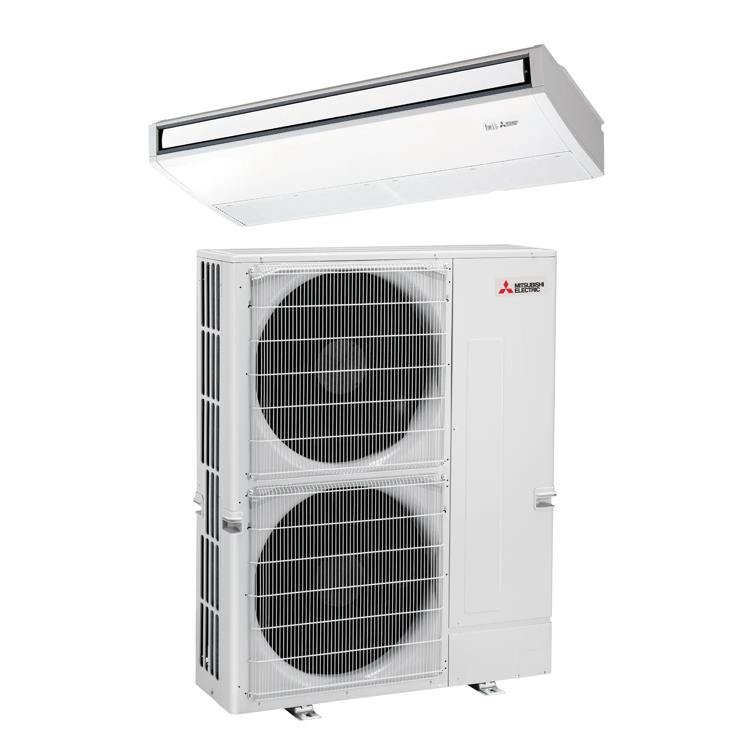 Mitsubishi 42,000 BTU Hyper-Heat Commercial Ceiling Suspended Single Zone Heat Pump Unit (PCA-A42KA7 & PUZ-HA42NKA7)