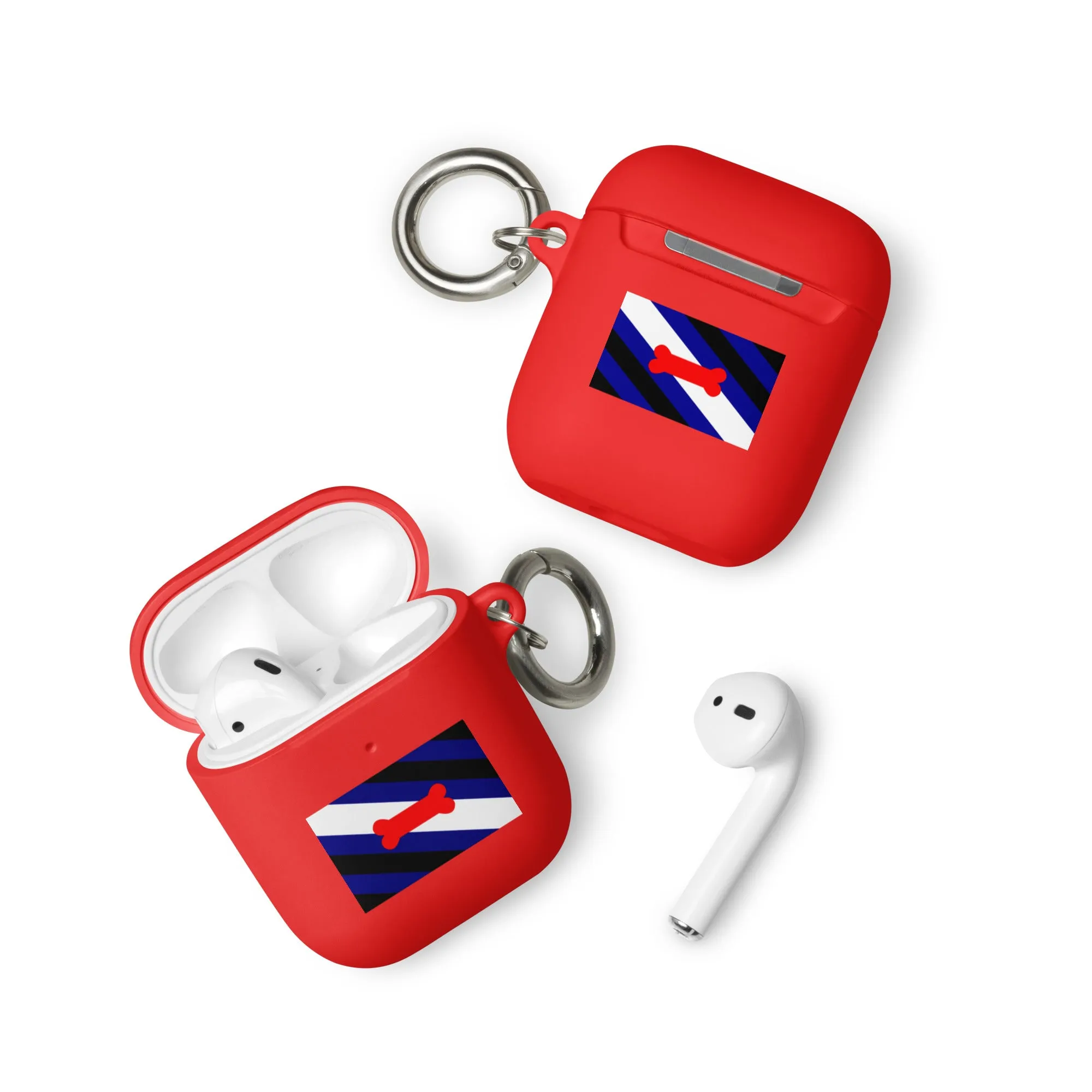 Puppy Play Pride Flag Rubber Case for Apple AirPods