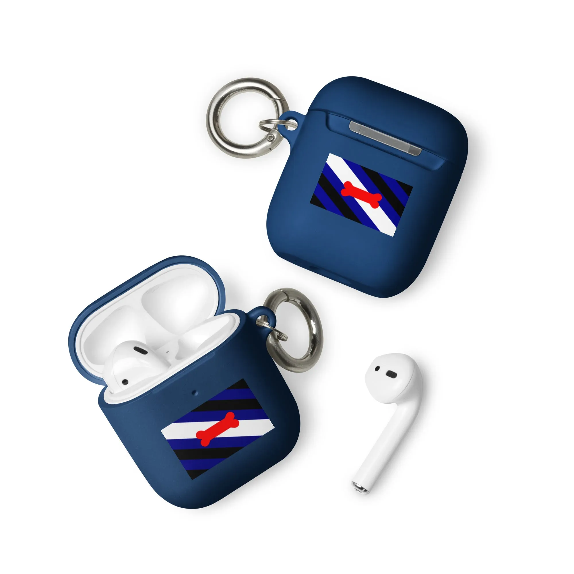 Puppy Play Pride Flag Rubber Case for Apple AirPods