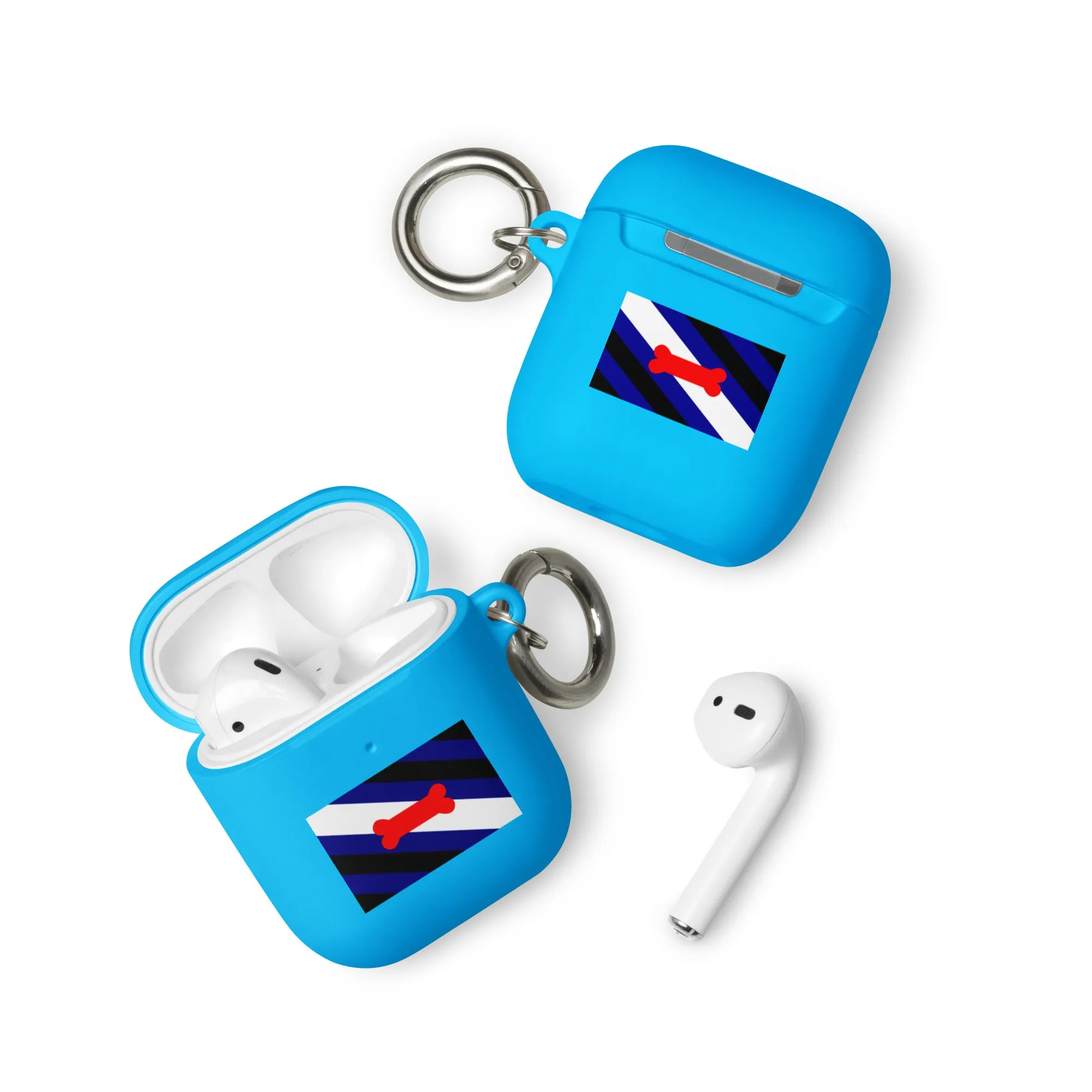 Puppy Play Pride Flag Rubber Case for Apple AirPods