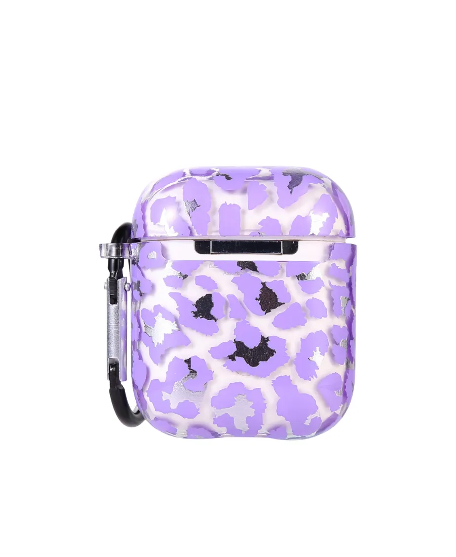 Purple Leopard AirPods Case