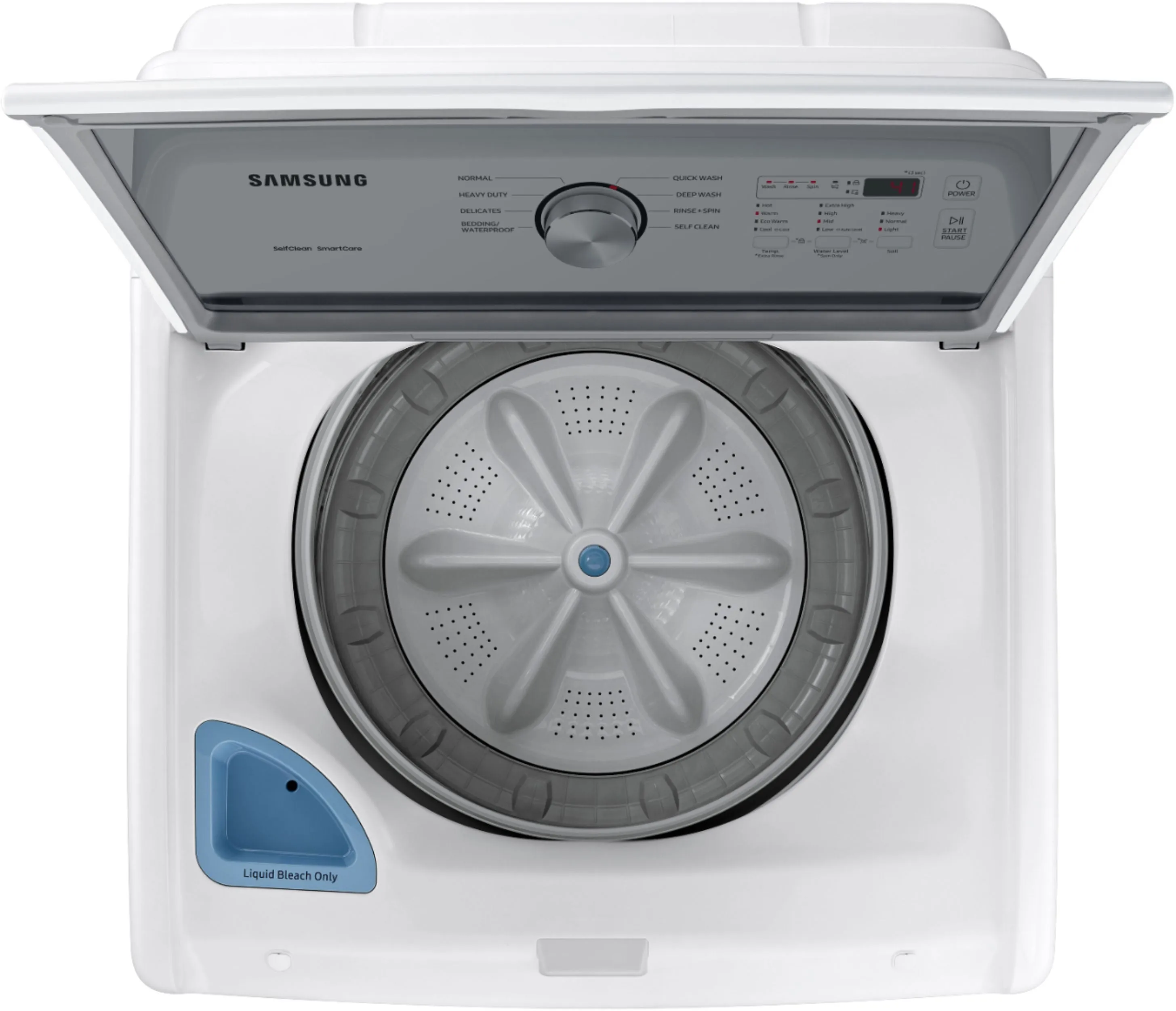 Samsung - 4.5 cu. ft. 8-Cycle Top Load Washer with Vibration Reduction Technology  - White