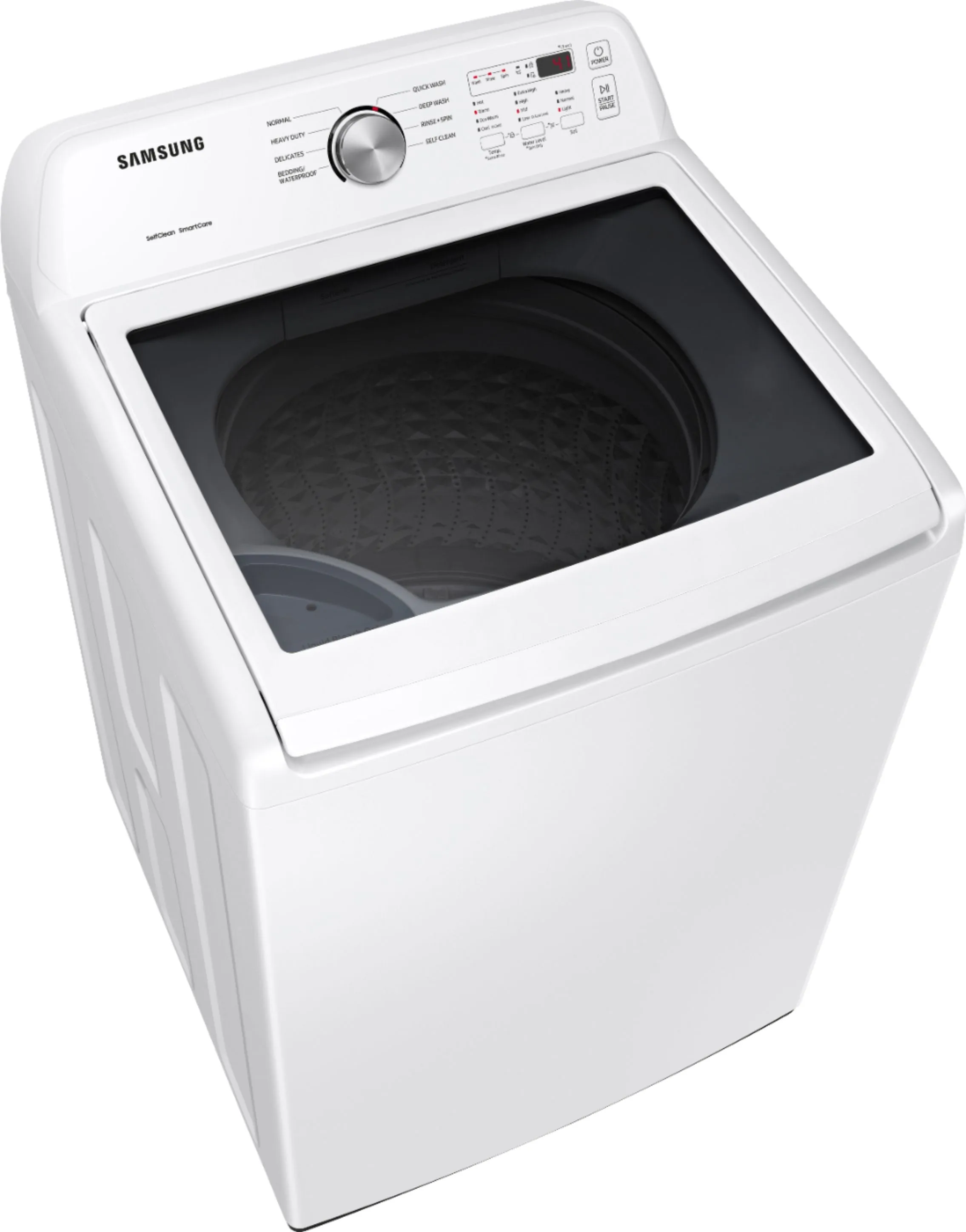 Samsung - 4.5 cu. ft. 8-Cycle Top Load Washer with Vibration Reduction Technology  - White