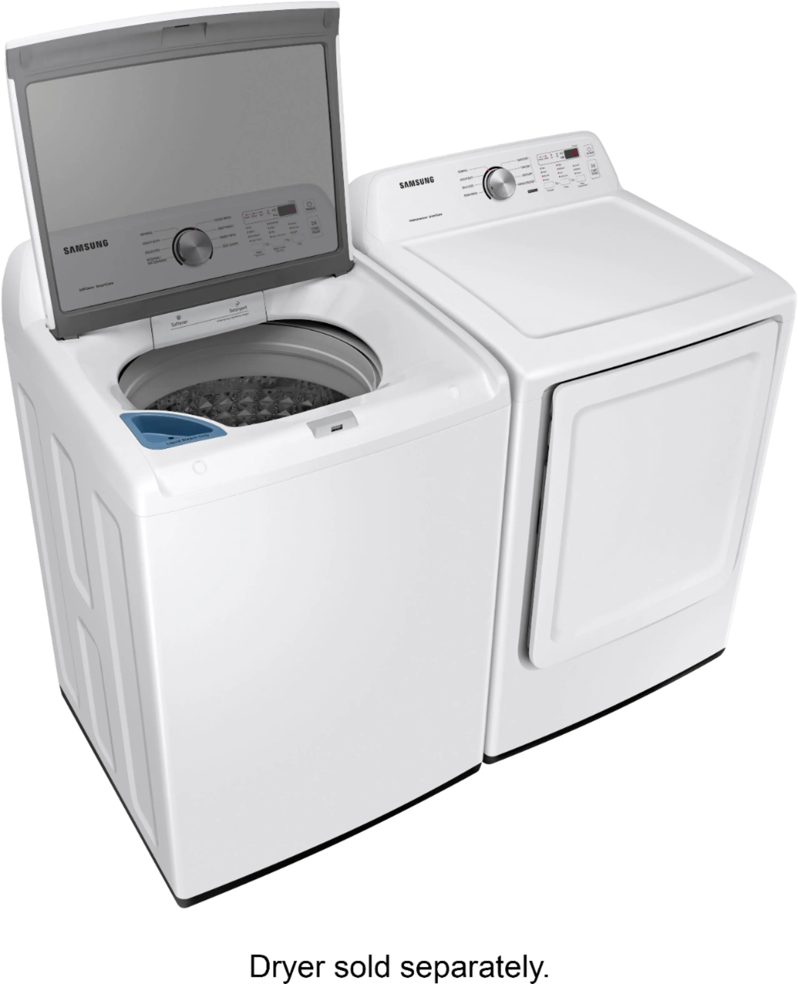 Samsung - 4.5 cu. ft. 8-Cycle Top Load Washer with Vibration Reduction Technology  - White