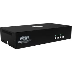 Tripp Lite by Eaton Secure KVM Switch, 4-Port, Dual Head, DVI to DVI, NIAP PP4.0, Audio, CAC, TAA