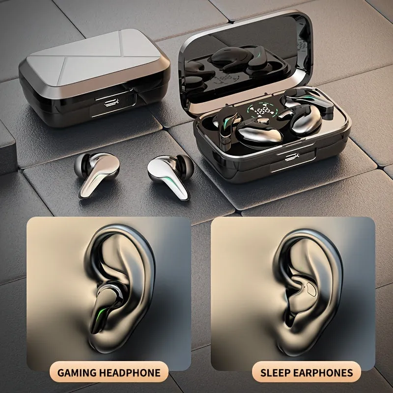 Two pairs of wireless headphones equipped with ultra-long endurance heavy bass waterproof sleep game two alternate use, suitable for running exercise game all areas of the general mobile phone