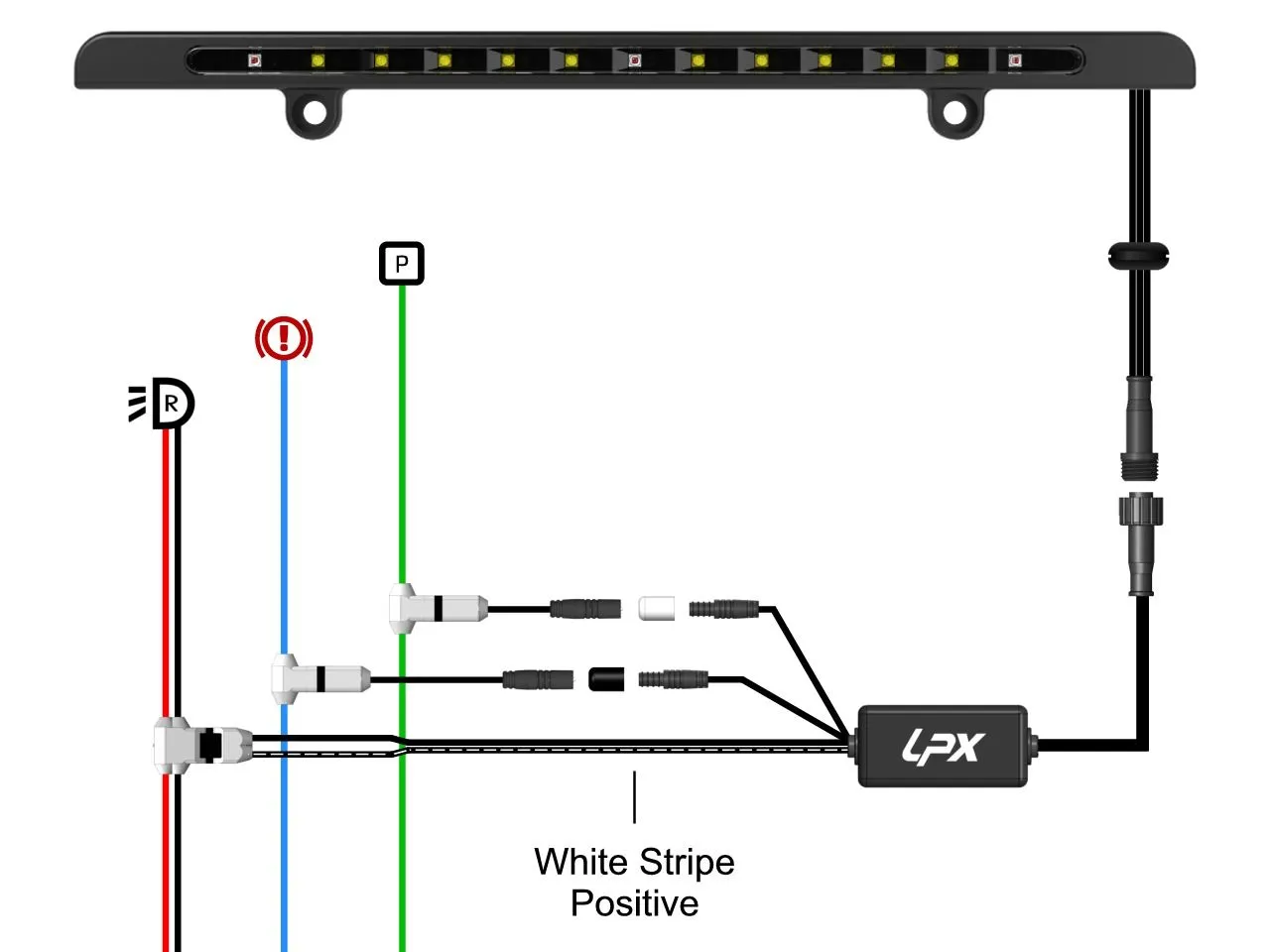 Universal LP-X License Plate Light Bar