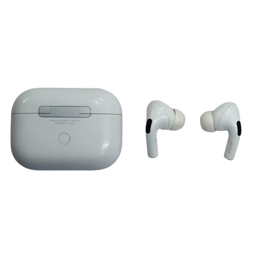 Used Apple Airpods Pro With Wireless Charging Case Active noise cancellation enabled Bluetooth Headset White