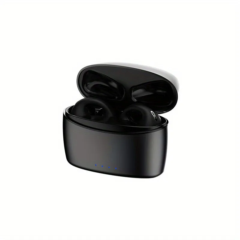 Wireless Open Ear Headphones, Clip On Earbuds for Android/iPhone, Air conduction earbuds with charging case