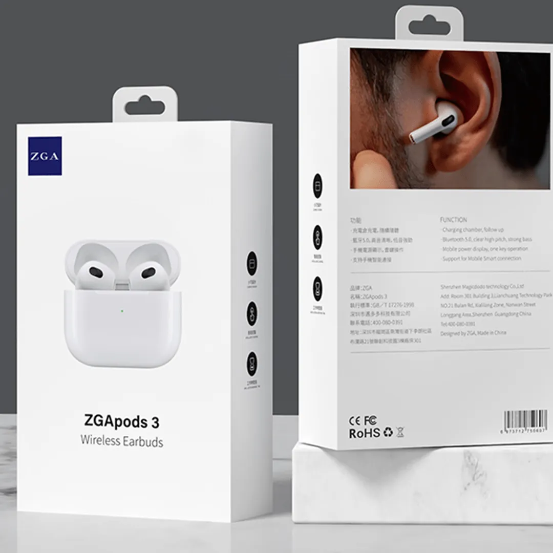 ZGA Pods 3 Classic Wireless Earbuds